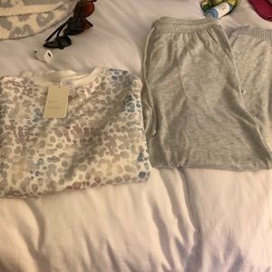 Stars above joggers and top